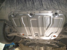 Защита алюминиевая Alfeco для картера и КПП (без лючков) Ford Focus II 2005-2010